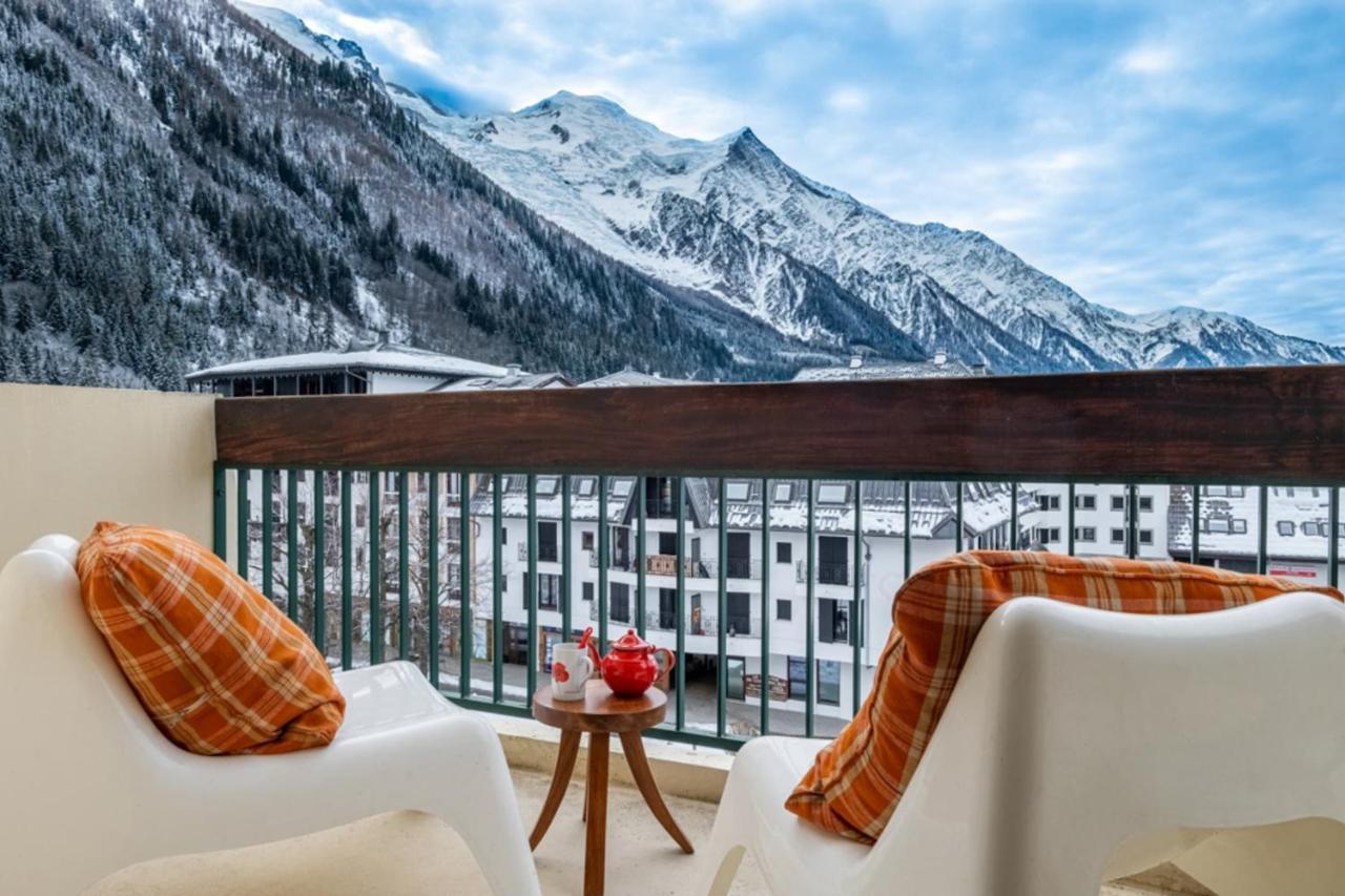 Apartment With Balcony And Mountain View Chamonix Bagian luar foto