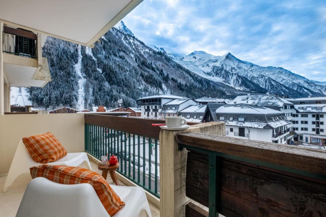 Apartment With Balcony And Mountain View Chamonix Bagian luar foto